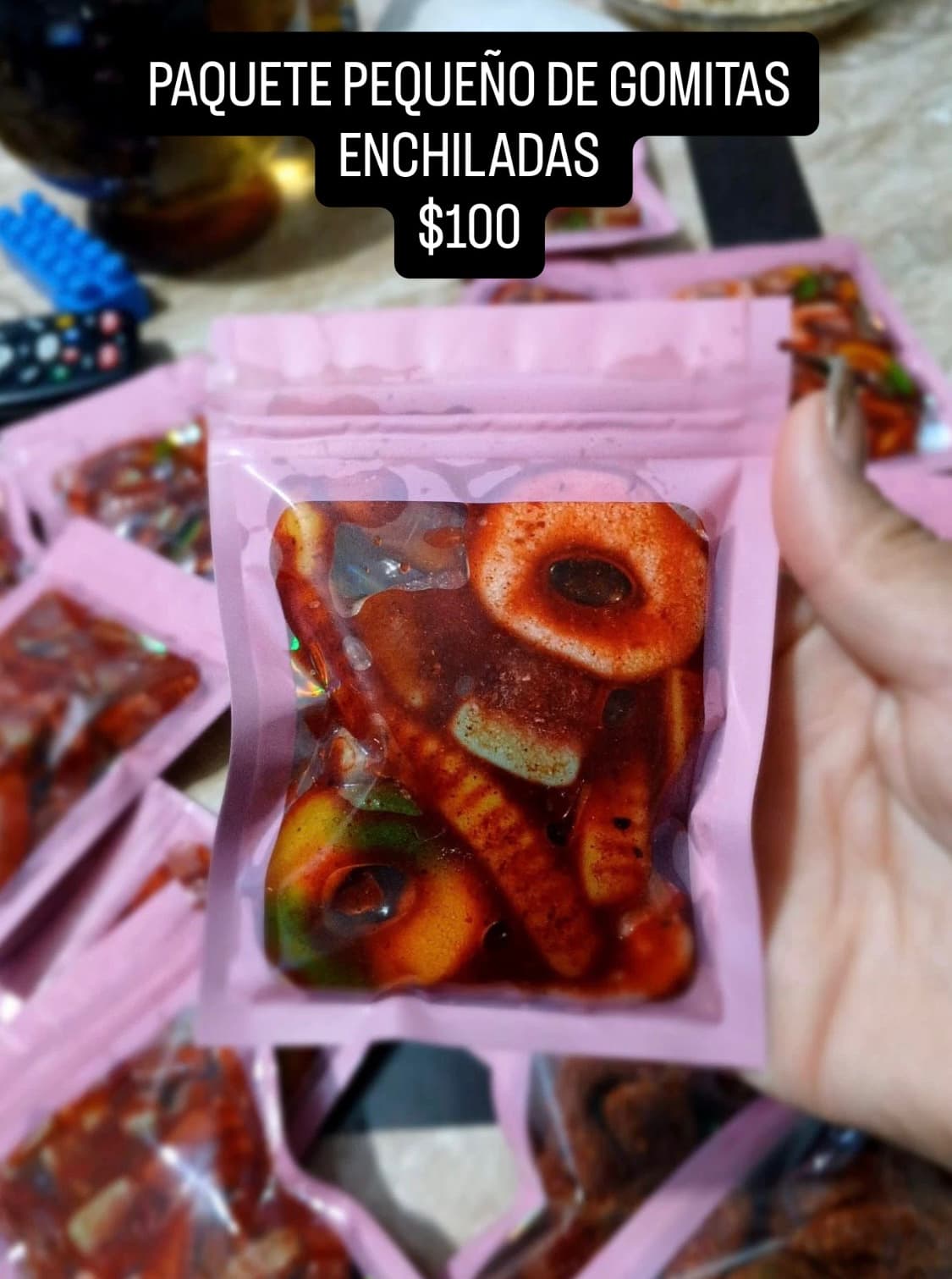 Paquete pequeño de gomitas enchiladas
