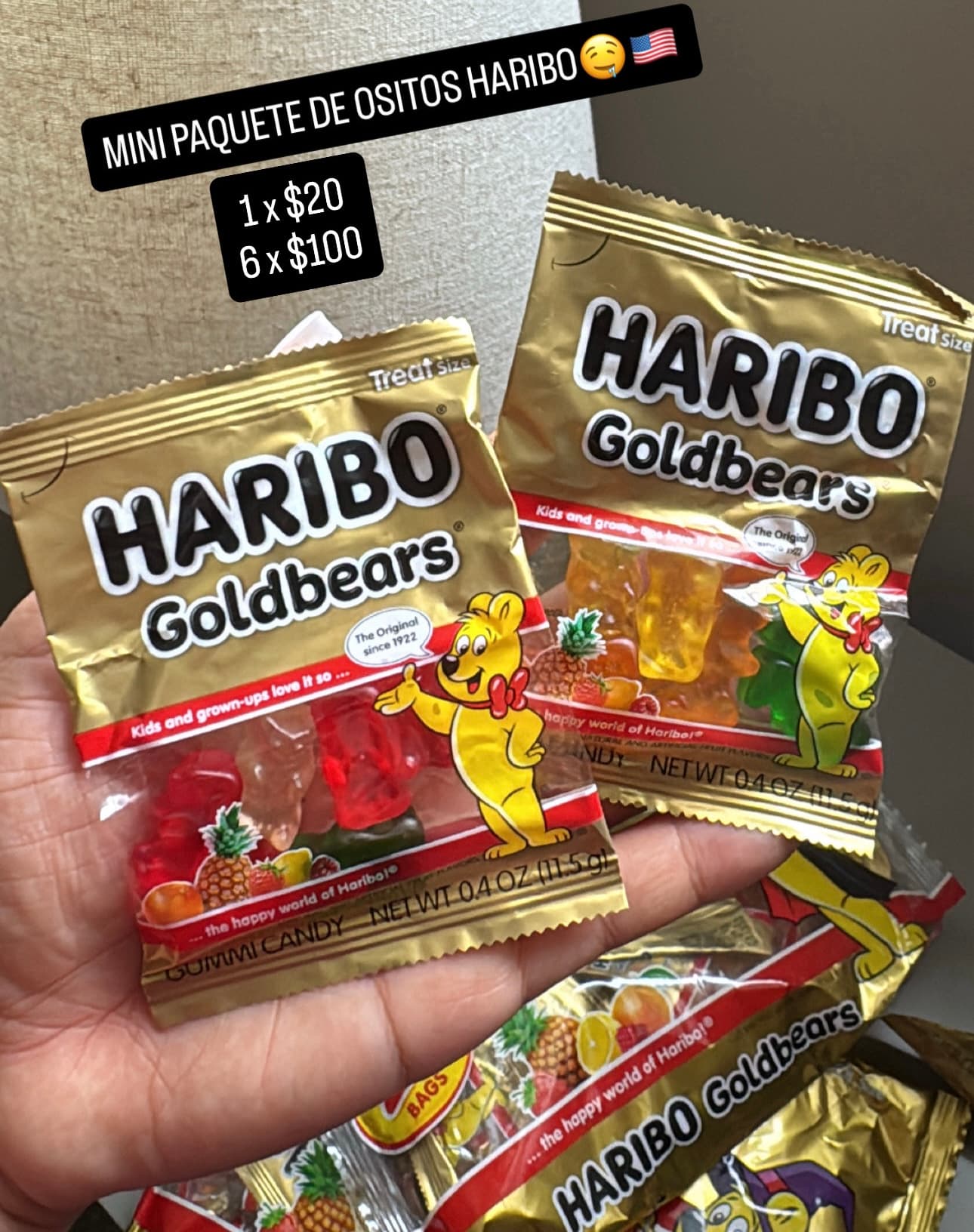 Haribo Goldbears mini paquete Treat Size