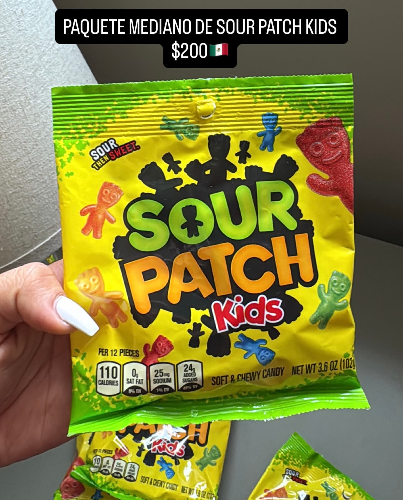 Sour Patch Kids, paquete mediano 3.6 oz