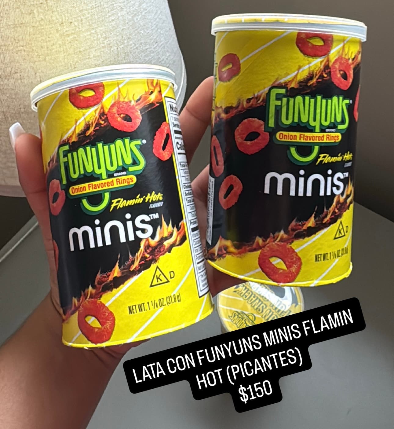 Funyuns Minis Flamin' Hot sabor cebolla
