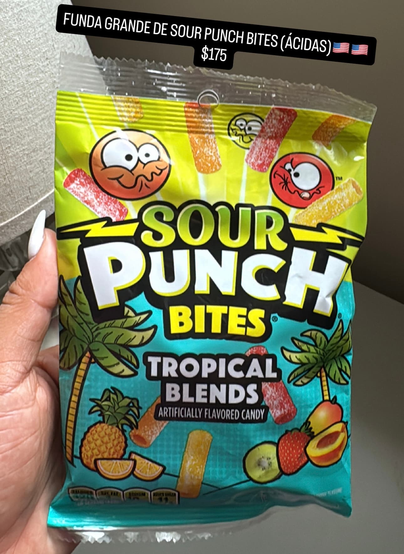 Sour Punch Bites Tropical Blends