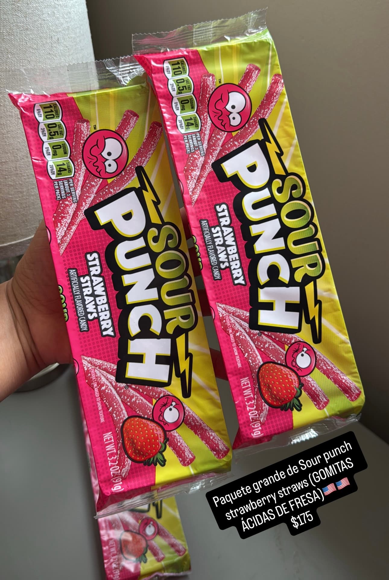 Sour Punch Strawberry Straws