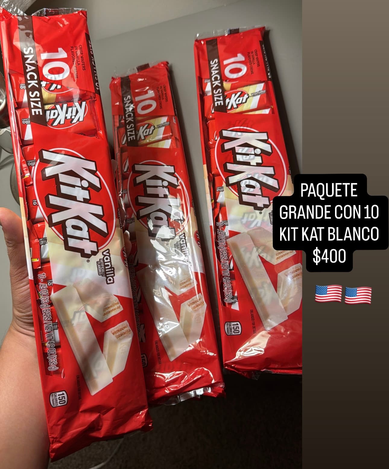 Kit Kat White Snack Size, paquete de 10 barras