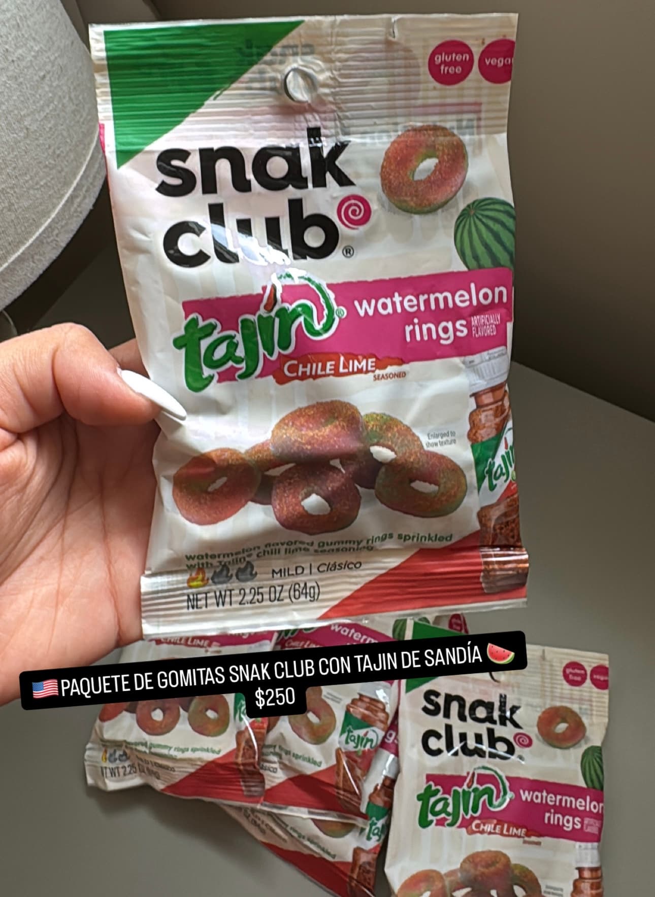 Snack Club Tajín Watermelon Rings Chile Lime