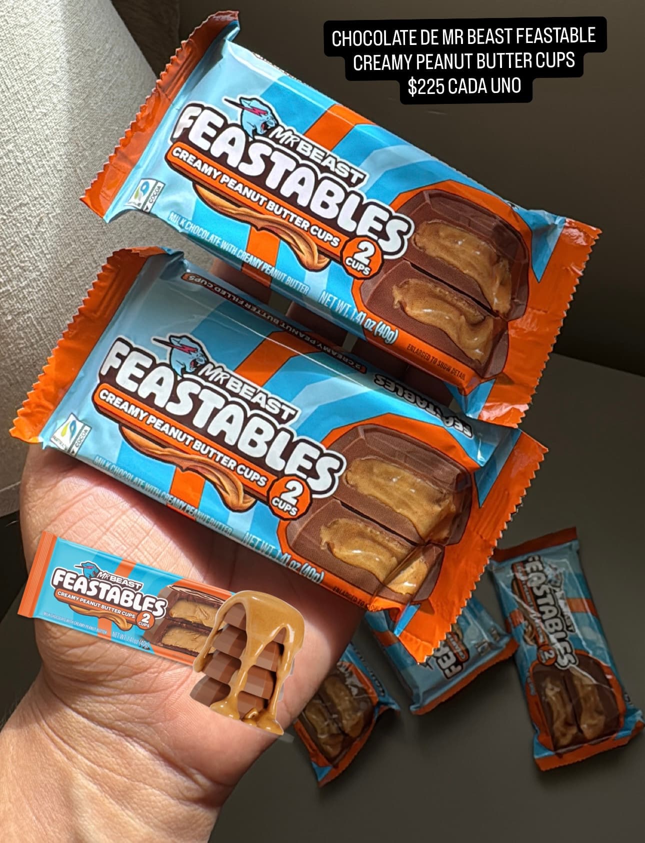 MrBeast Feastables Creamy Peanut Butter Cups