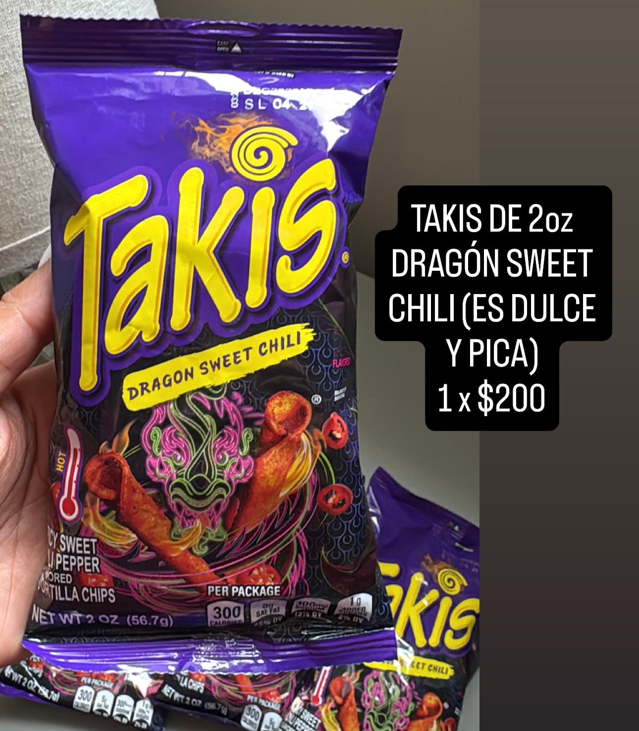 Takis Dragon Sweet Chili 2 oz