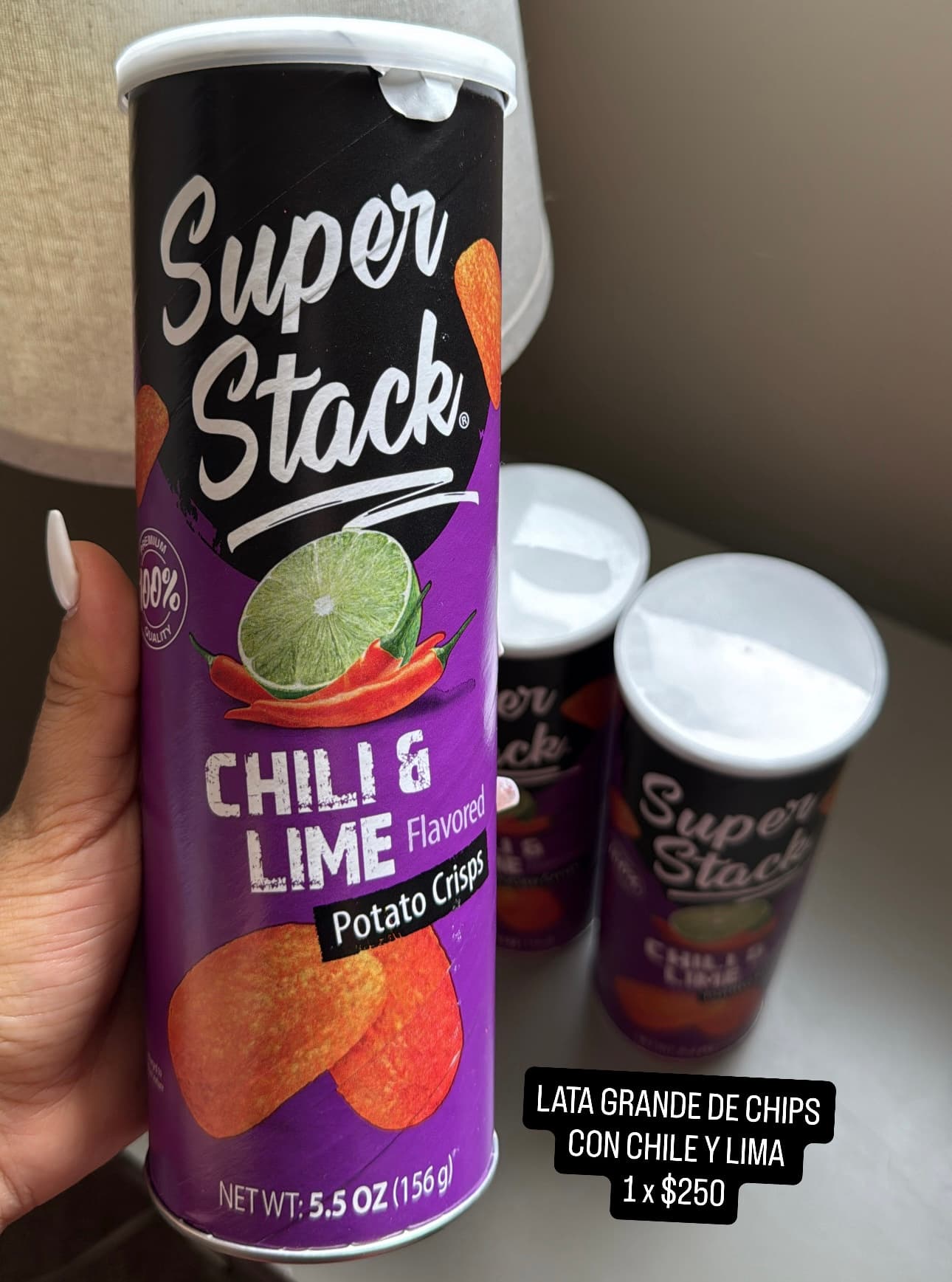 Super Stack Chilli & Lime Potato Crisps