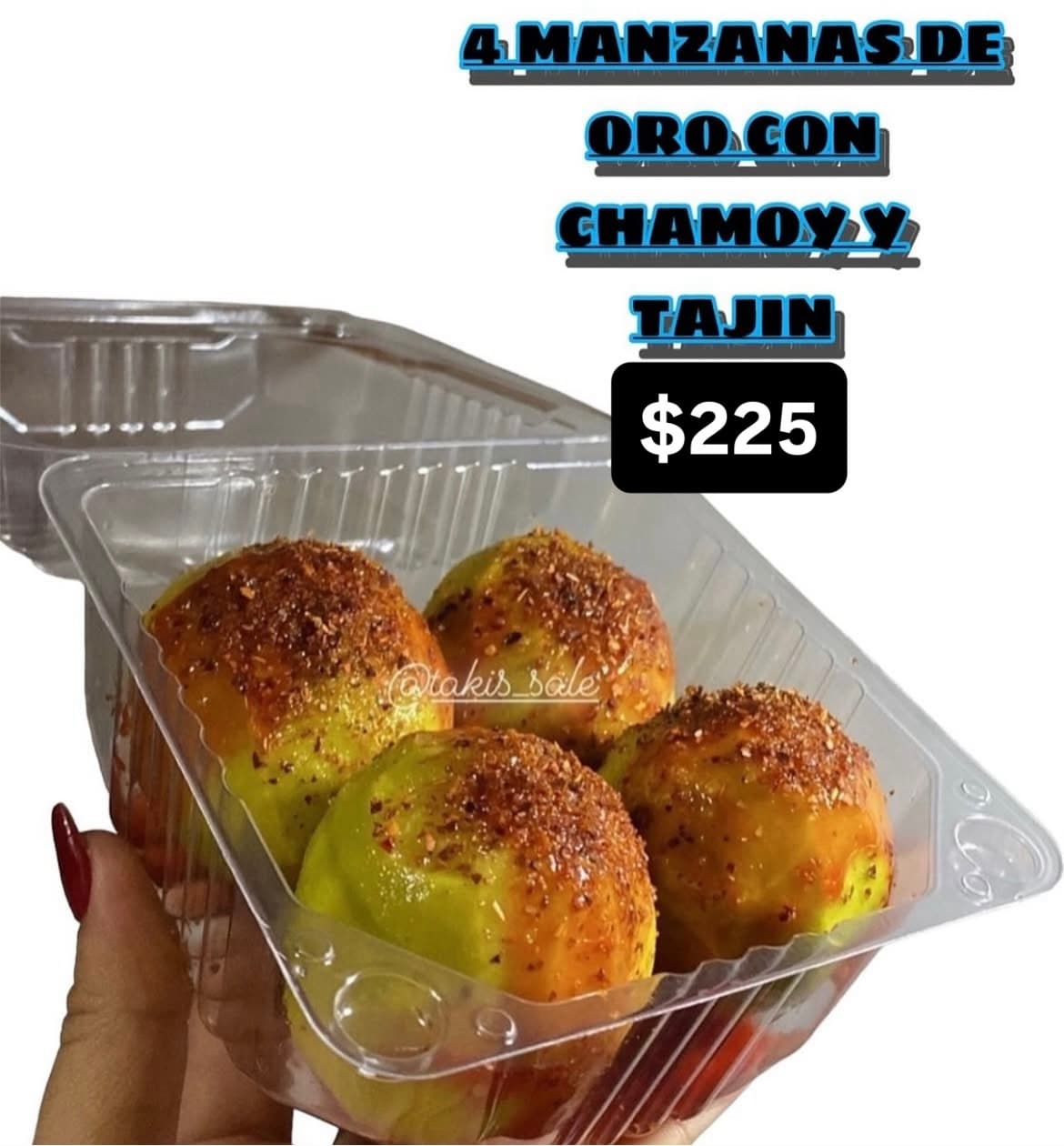 Manzanas verdes con Oro, chamoy y Tajín
