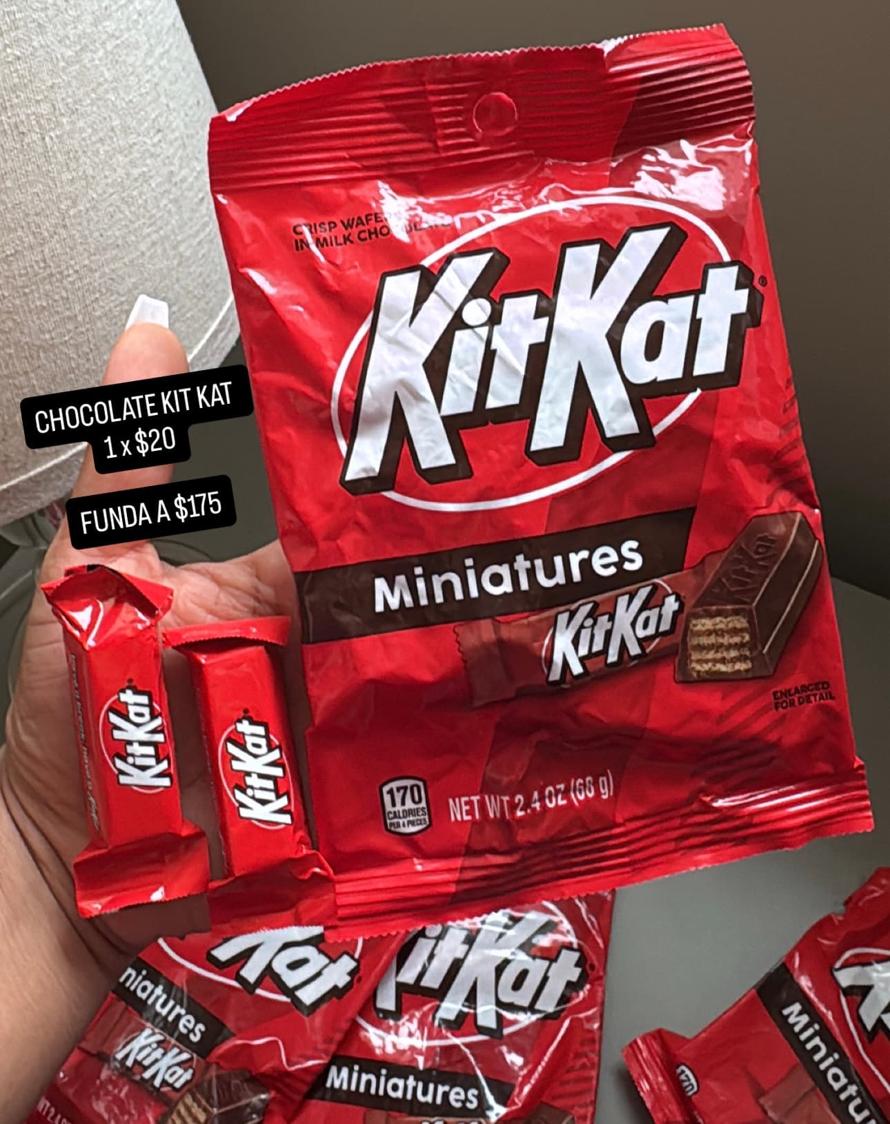 Chocolate KitKat Miniatures