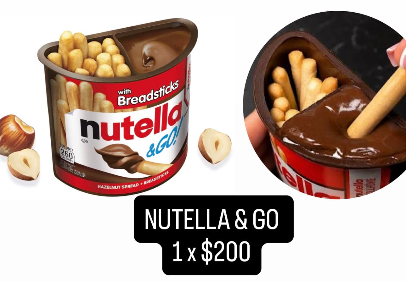 Nutella & Go con palitos de pan