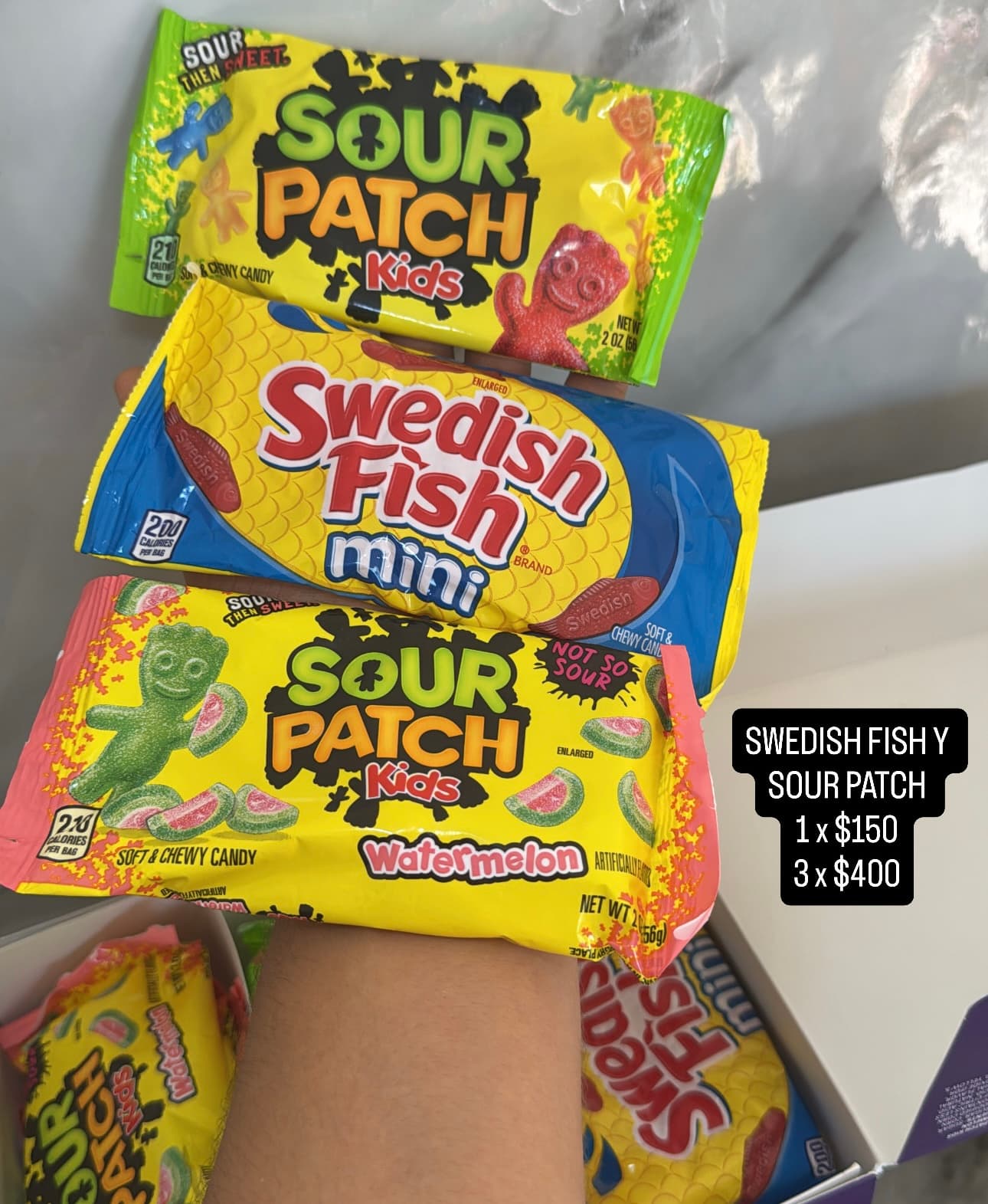 Gomitas Sour Patch Kids y Swedish Fish Mini