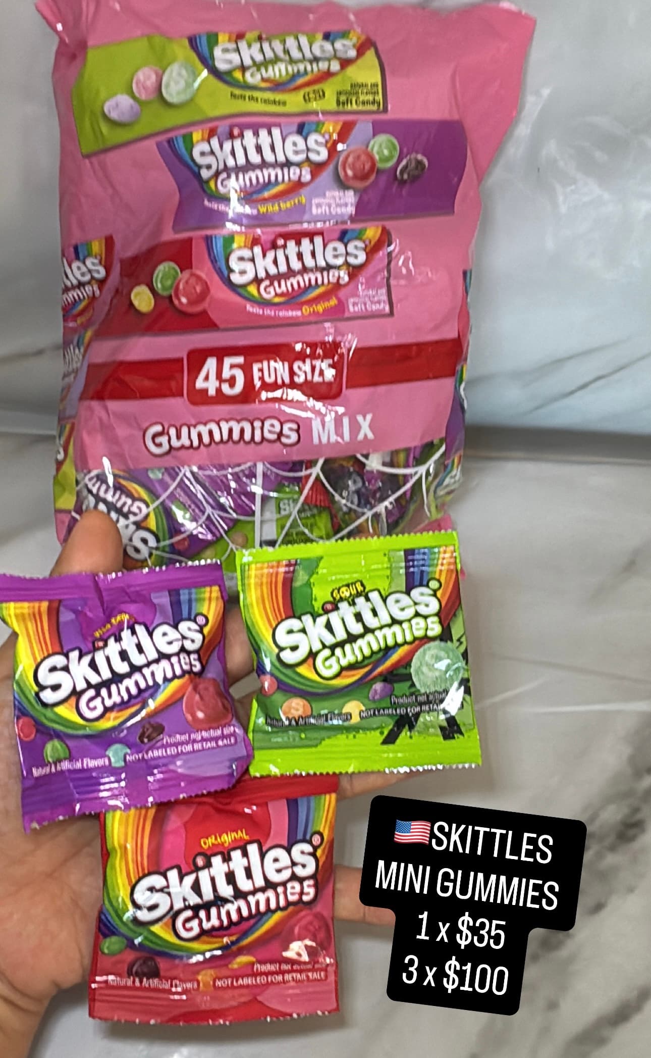 Skittles Gummies Mix 45 Fun Size