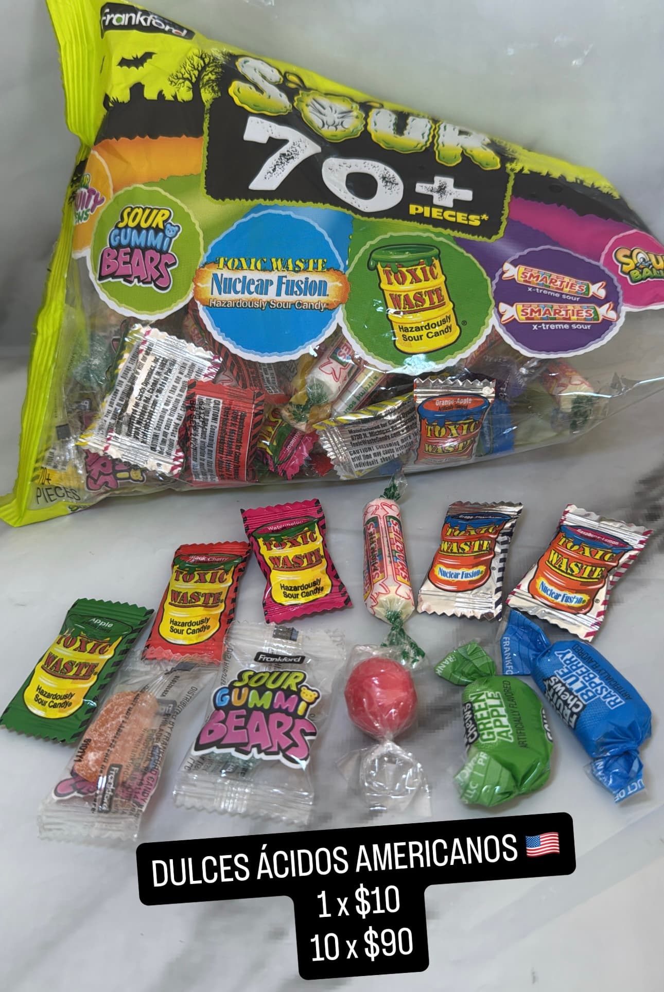 Frankford Halloween Sour Candy Assortment 70+ piezas