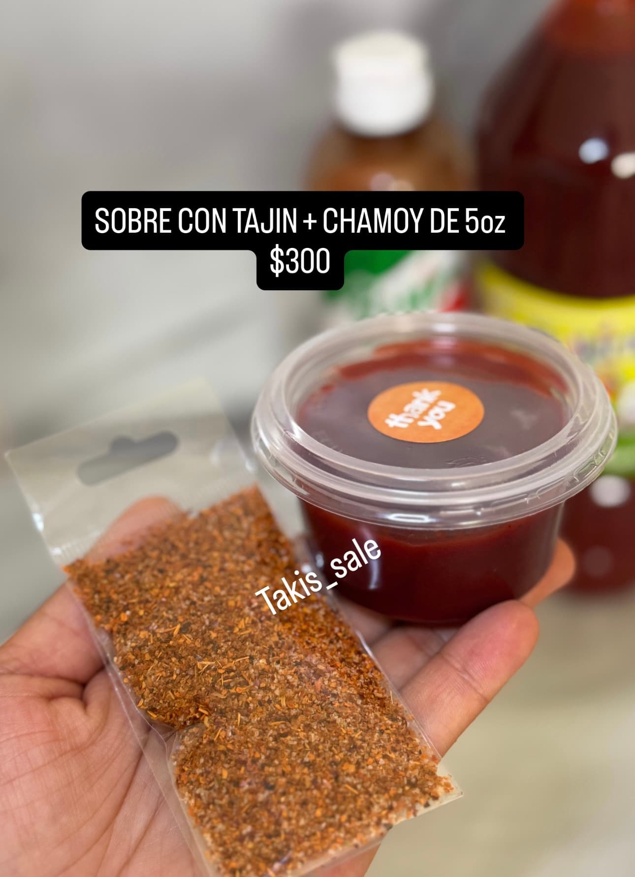Sobre con Tajín + chamoy de 5 oz