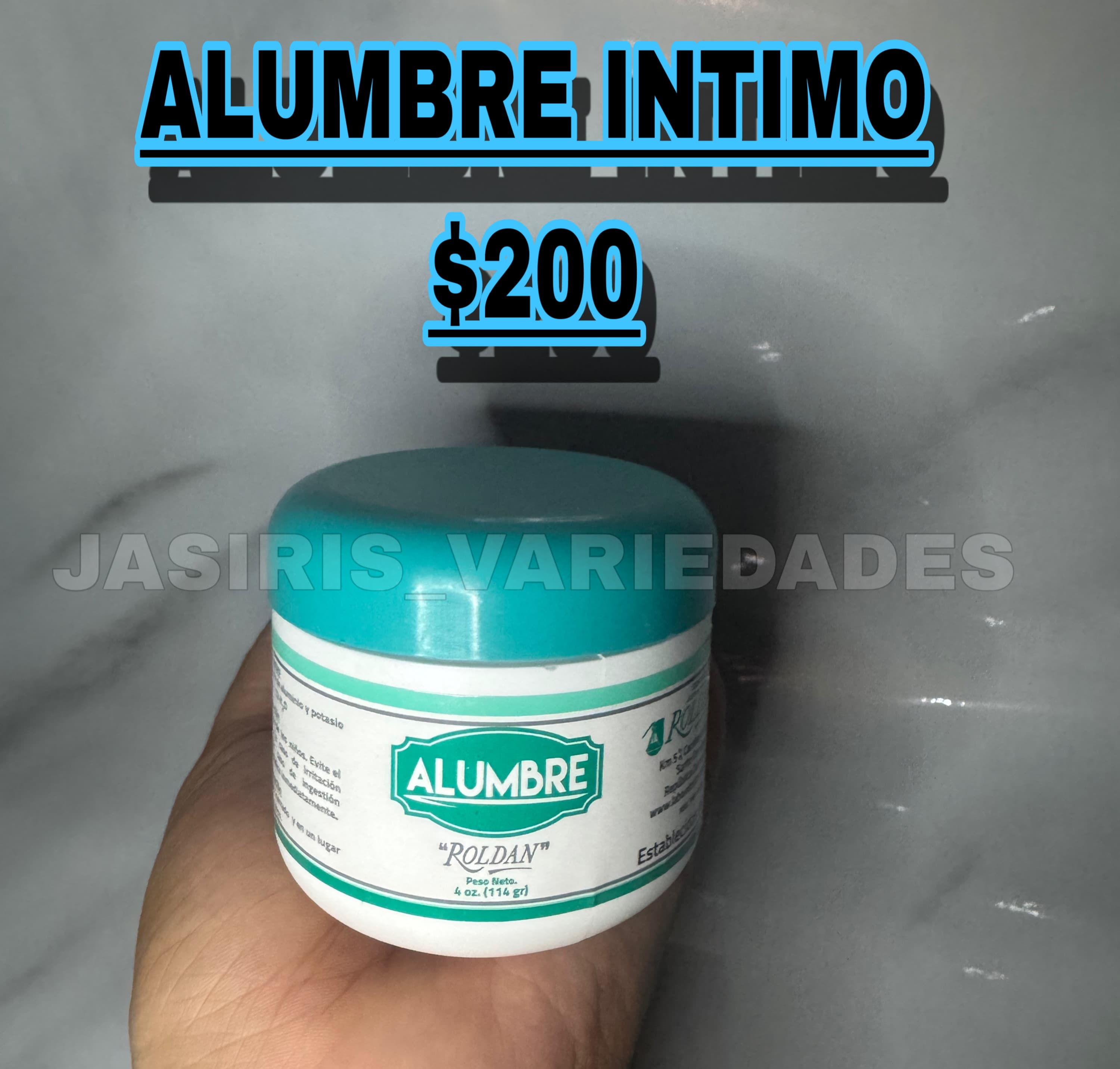 Alumbre íntimo Roldán, 4 oz